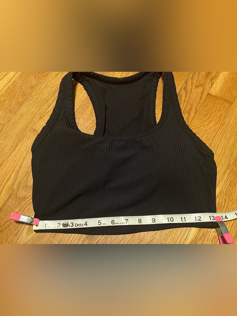 all in motion Black Ribbed Racerback Bra Top (MED) and Shorts (S) Set of (3) - Picture 15 of 16